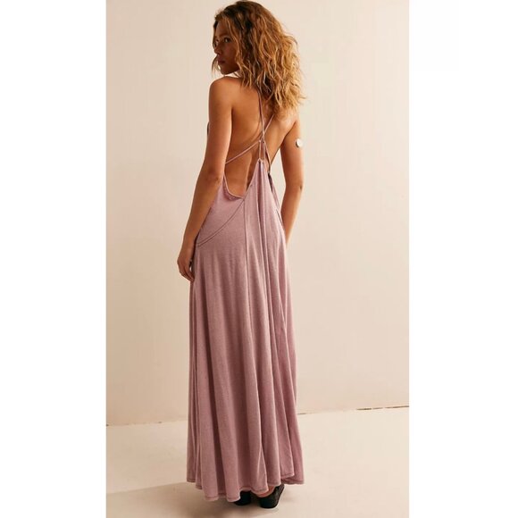 Free People Eros Maxi Dress in Candy Lilac MEDIUM - Picture 1 of 7